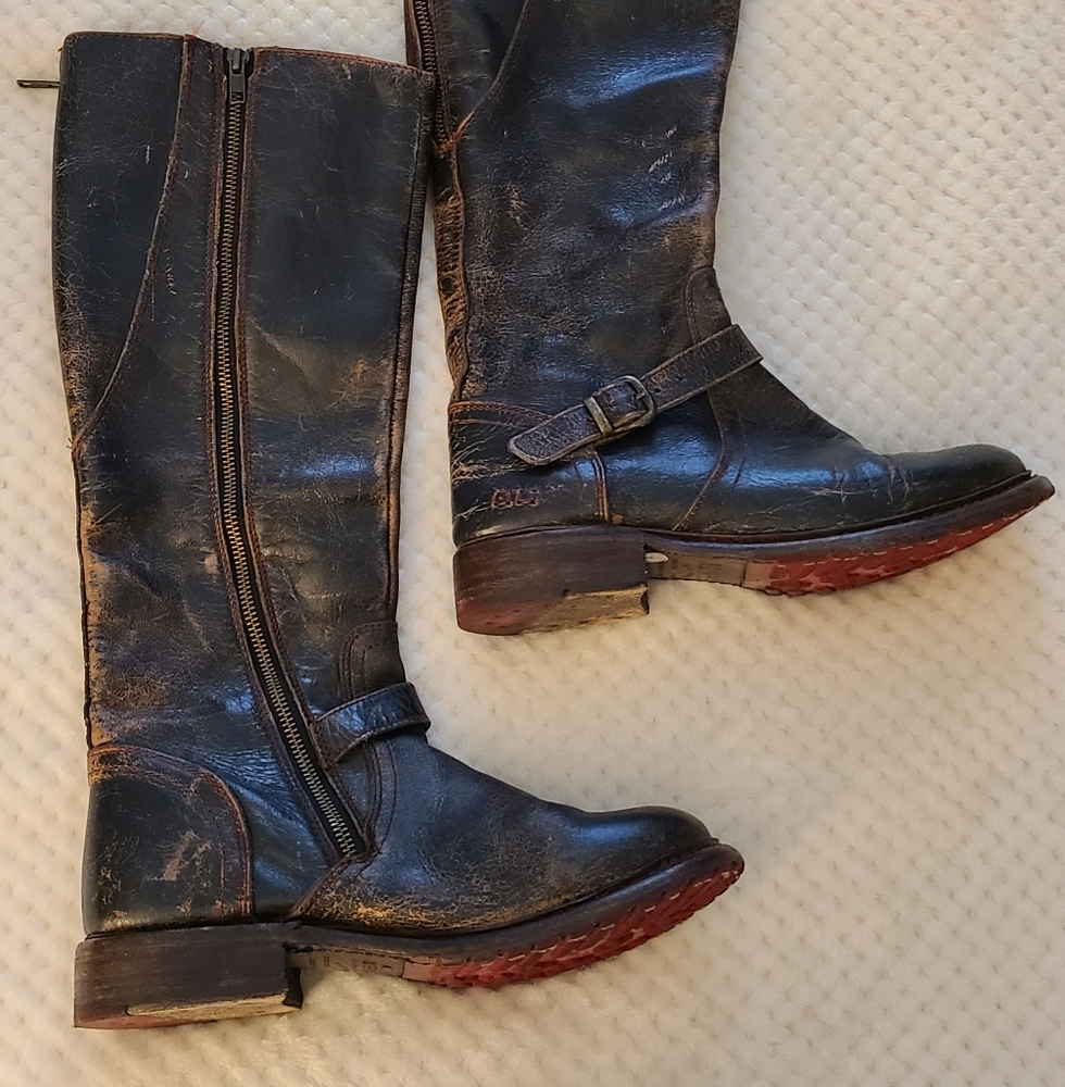 Bed Stu Black Riding boots